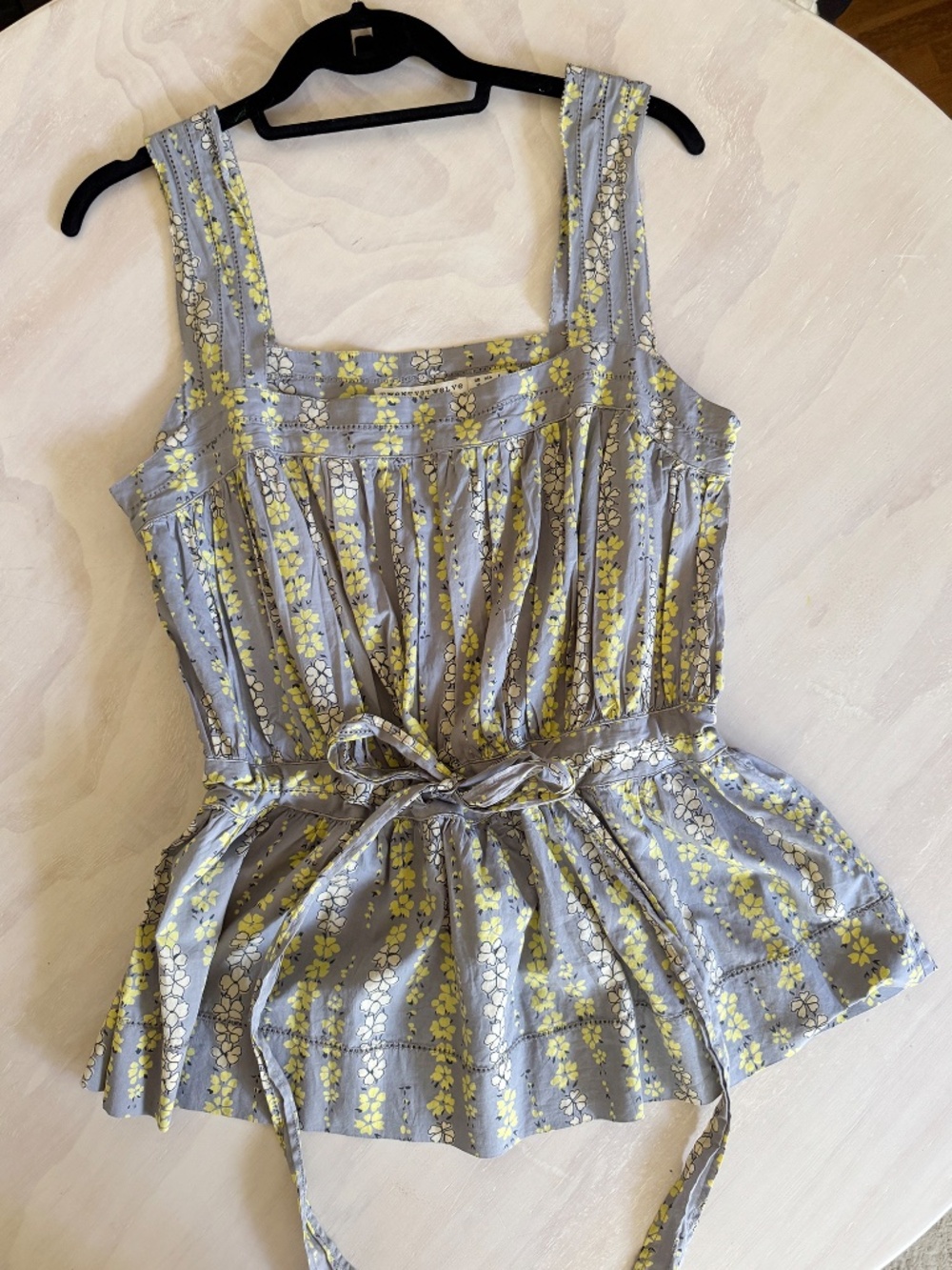 Twenty8twelve by S. Miller summer statement top tank blouse peplum floral Y2K M